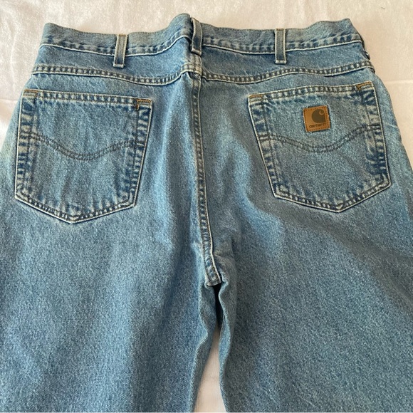 B19 stw carhartt work jeans size 38 38x30 light denim - Picture 6 of 8